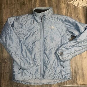 Northface woman’s puffer jacket - light blue medium